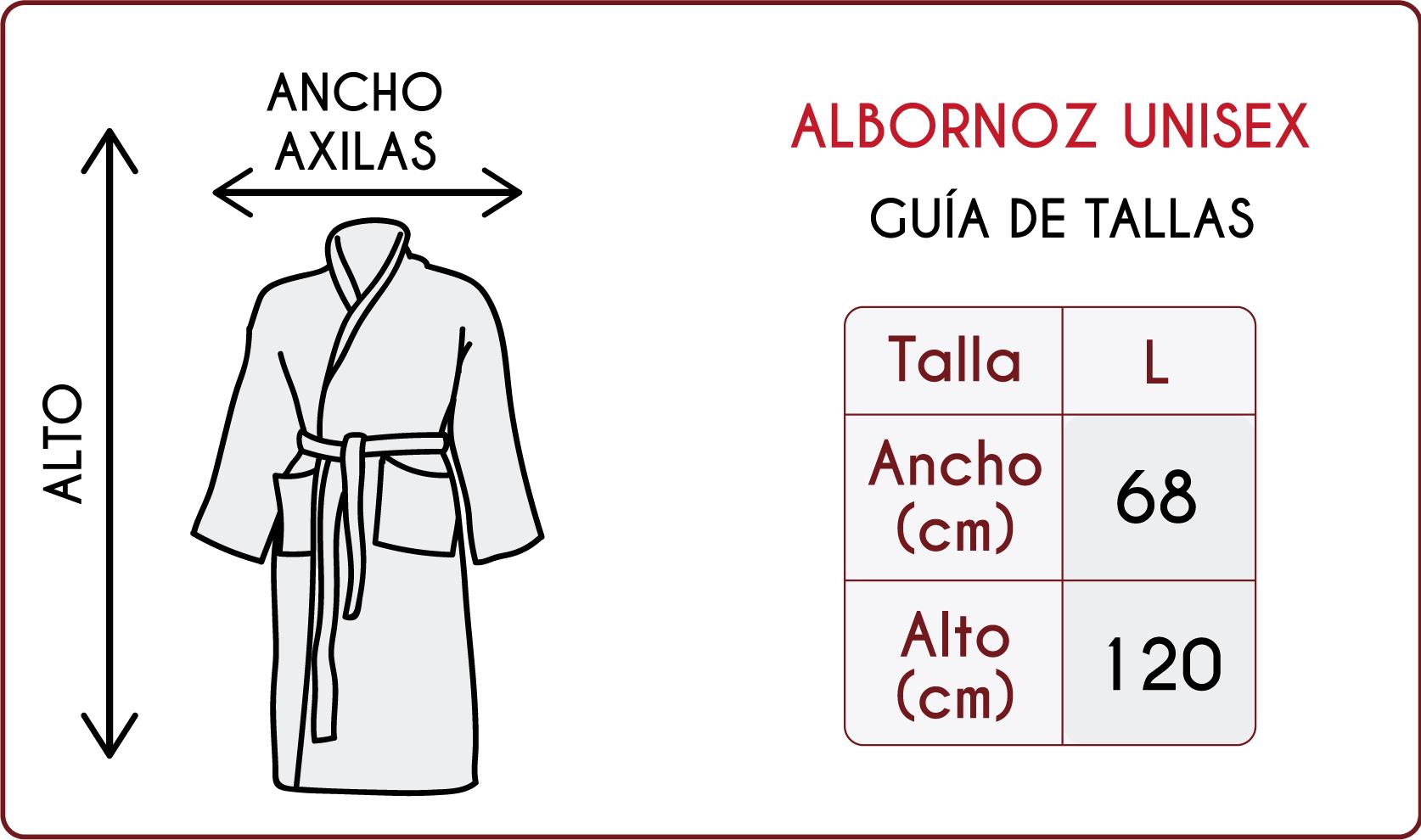 Tallas de los albornoces